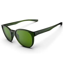 Sonnenbrille für Herren, polarisiert, Sport-Sonnenbrille für Herren und Damen, UV400-Schutz, flexibel, leicht, TR90-Rahmen, Sonnenbrille, Fahren, Angeln, Laufen, transparent, dunkelgrün und grün von HAAYOT