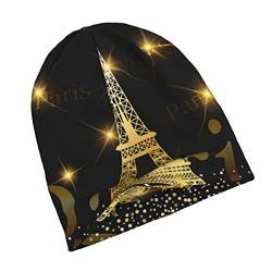 HABXNJF Slouch Beanie Mütze Paris Eiffelturm Frankreich Beanie Mütze Skull Cap für alle Jahreszeiten Herren & Damen, siehe abbildung, One size von HABXNJF