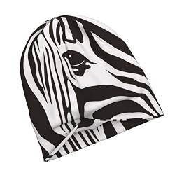 HABXNJF Slouch Beanie Mütze Zebra Stripes Beanie Mütze Skull Cap für alle Jahreszeiten Männer & Frauen, siehe abbildung, One size von HABXNJF