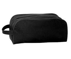10er Set Schuhtasche schwarz Schuhbeutel Sporttasche Reisetasche für Schuhe von HAC24