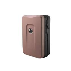 Plevo Reiseetui Hardcase Kofferform 18 x 24 x 9 cm Herren Damen Kosmetiktasche Kulturtasche (Pink) von HAC24