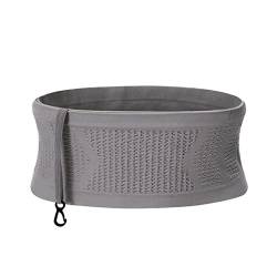 Multifunctional Knit Breathable Concealed Waist Bag, Universal Waist Bag, Large Capacity Adjustable Running Belt, Slim Soft Adjustable Fanny Pack, for Women's Men Outdoor Activities (Grey,S) von HADAVAKA