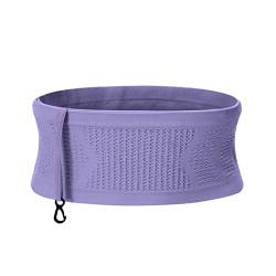 Multifunctional Knit Breathable Concealed Waist Bag, Universal Waist Bag, Large Capacity Adjustable Running Belt, Slim Soft Adjustable Fanny Pack, for Women's Men Outdoor Activities (Purple,M) von HADAVAKA