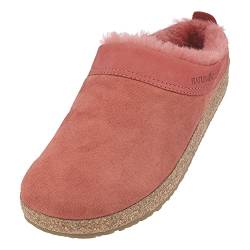 HAFLINGER Lammfellclog Snowbird Filzpantoffel Hausschuh Orange (Zimt 12), Gr 41 von HAFLINGER