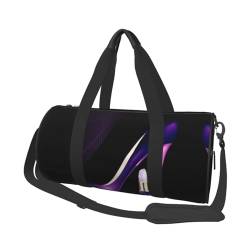 Elegante Reisetasche mit High Heels, Organizer, Sporttasche, Turnbeutel, großer Druck, Polyester, Schultertasche für Damen und Herren, Schwarz , Einheitsgröße von HAHAFU