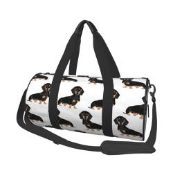 Reisetasche für Hunde, Organizer, Sporttasche, Turnbeutel, groß, bedruckt, Polyester, Schultertasche für Damen und Herren, Schwarz , Einheitsgröße von HAHAFU