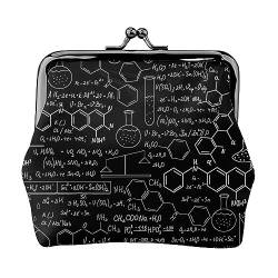 Verschiedene Lebensmittel-Münzgeldbörse, Leder-Münzgeldbörse für Damen und Herren, persönliche kleine Münztasche, niedliche Münztasche mit Kussschloss, Abstrakte Wissenschaft Chemie., Einheitsgröße, von HAICOM