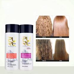 PURC 12% Keratin Haar Behandlung und Reinigung Shampoo Haarpflege Produkte Set Brasilianische Keratin von HAIRINQUE