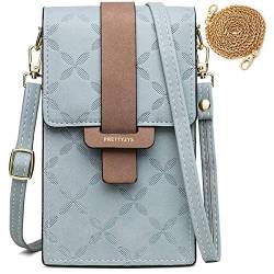 HAIWILL Handy Umhängetasche Damen, Mini Bag für Handy Frau Pu Leder Schultertasche Brieftasche Elegant Handytasche mit Verstellbar Schultergurt für iPhone 11 Pro/11/Xs Max/XR/Xs, Handy bis zu 6.5'' von HAIWILL