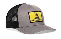 Dont Tread on Me Hat - Gadsden Flag Trucker Hat Baseball Cap Snapback Golf Hat - Grau - Einheitsgröße von HAKA