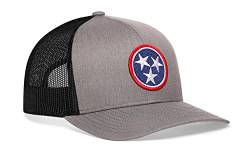 HAKA State Flag Series Trucker Hat für Herren & Damen Verstellbare Baseballmütze Golfmütze Snapback, Grau/Schwarz, Einheitsgröße von HAKA