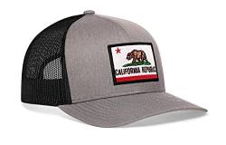 Haka Trucker-Mütze für Damen und Herren, verstellbare Baseballmütze, Golfmütze, Snapback, grau / schwarz, One size von HAKA