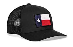 Texas Flag Hat - Texas Trucker Hat Baseball Cap TX State Flag Snapback Golf Hat, Texas - Schwarz, 58 von HAKA