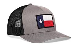 Texas Flaggenhut – Texas Trucker Hat TX Staatsflagge Snapback Baseball Cap Golf Hut - Grau - Einheitsgröße von HAKA