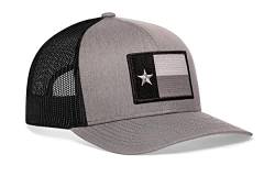 Trucker-Hüte mit Staatsflagge – Patch-Stil – Baseballkappe aus Netzstoff mit Snapback - Grau - Einheitsgröße von HAKA