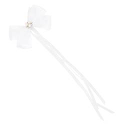 HAKIDZEL 1Stk Spitzen-Streamer-Kopfschmuck Braut Haarnadel Brautschleier für die Hochzeit kinder haarschmuck hair accessories for Gaze Haarklammer Fee Haarspange braut kopfbedeckung von HAKIDZEL