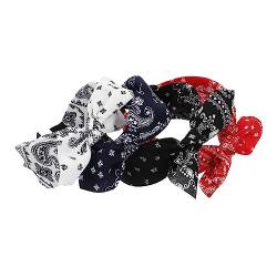 HAKIDZEL 4 Stirnband mit breiter Krempe damen haarbänder tiegerbalm red Schleifen-Haarband im Ethno-Stil stirnbänder für jugendliche elastische Haargummis Stirnbänder für Damen von HAKIDZEL