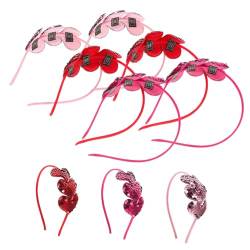 HAKIDZEL 9St Pailletten Liebe Stirnband Haarschneider für Männer Valentinstag-Stirnband kinder haarschmuck hair accessories for Haarschmuck für die Hochzeit Haargummis herz haarbänder von HAKIDZEL