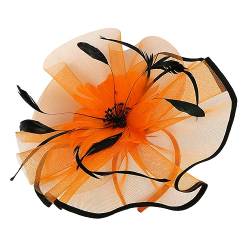 HAKIDZEL Fascinator-stirnband Für Damen Flapper-stirnband Haarschmuck Für Frauen Fascinator-kopfbedeckung 1920er Stirnband Banketthut Für Frauen Feder Das Foto Mesh Braut von HAKIDZEL