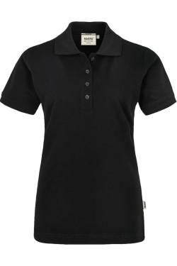 HAKRO 201 Regular Fit Damen Poloshirt schwarz, Einfarbig von HAKRO
