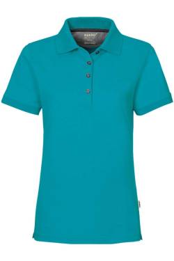 HAKRO 214 Regular Fit Damen Poloshirt smaragd, Einfarbig von HAKRO