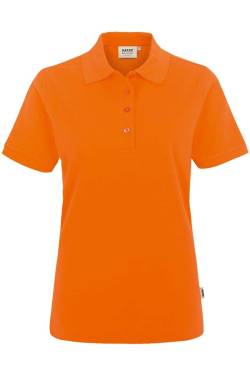 HAKRO 216 Regular Fit Damen Poloshirt orange, Einfarbig von HAKRO