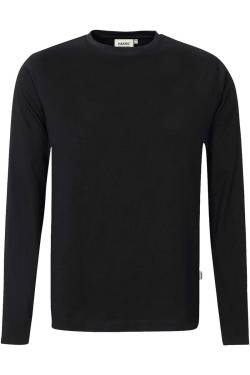 HAKRO 279 Regular Fit Longsleeve schwarz, Einfarbig von HAKRO