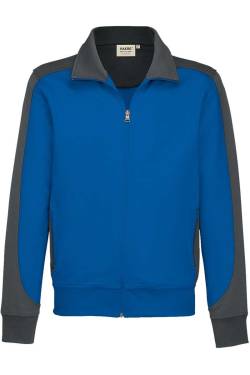 HAKRO 477 Comfort Fit Sweatjacke royal/anthrazit, Zweifarbig von HAKRO