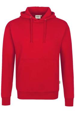 HAKRO 601 Comfort Fit Kapuzen Sweatshirt rot, Einfarbig von HAKRO