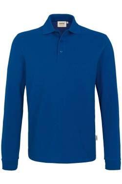 HAKRO 815 Comfort Fit Longsleeve Poloshirt dunkelblau, Einfarbig von HAKRO