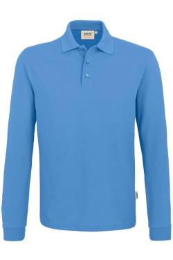 HAKRO 815 Comfort Fit Longsleeve Poloshirt malibublau, Einfarbig von HAKRO