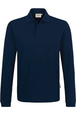 HAKRO 821 Comfort Fit Longsleeve Poloshirt nachtblau, Einfarbig von HAKRO