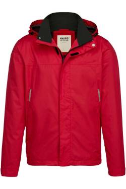 HAKRO 862 Regular Fit Regenjacke rot, Einfarbig von HAKRO