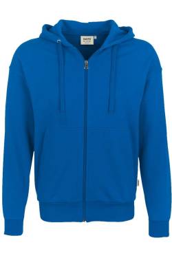 HAKRO Comfort Fit Sweatjacke mit Kapuze royal, Einfarbig von HAKRO