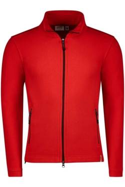 HAKRO Function Regular Fit Fleecejacke rot, Einfarbig von HAKRO