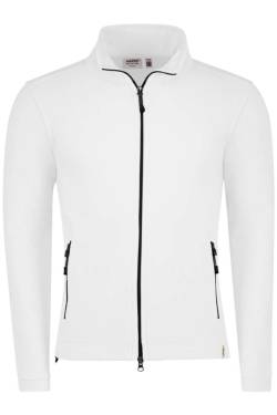 HAKRO Function Regular Fit Fleecejacke weiss, Einfarbig von HAKRO