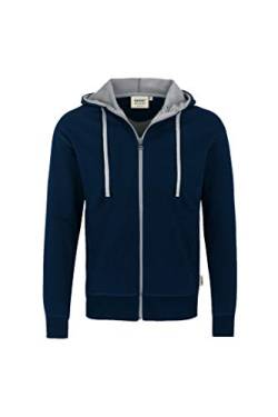 HAKRO Jacke mit Kapuze "Bonded" - 455 - tinte/silber - tinte/silber - Größe: XXL von HAKRO