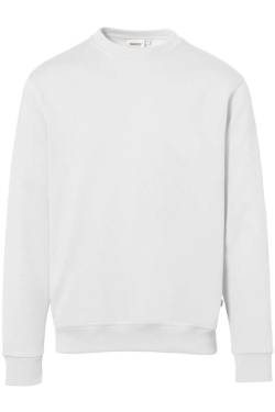 HAKRO Organic Regular Fit Sweatshirt Rundhals weiss, Einfarbig von HAKRO