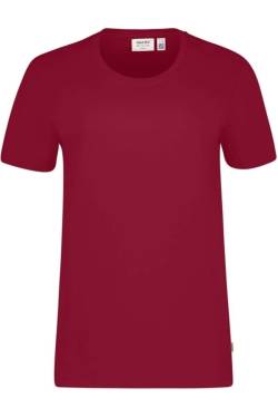 HAKRO Organic Regular Fit T-Shirt Rundhals weinrot, Einfarbig von HAKRO