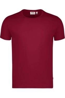 HAKRO Performance Regular Fit T-Shirt Rundhals weinrot, Einfarbig von HAKRO
