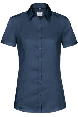 HAKRO Regular Fit Bluse Kurzarm marine von HAKRO