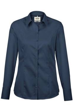 HAKRO Regular Fit Bluse marine, Einfarbig von HAKRO