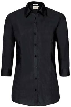 HAKRO Regular Fit Bluse schwarz, Einfarbig von HAKRO
