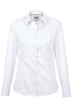 HAKRO Regular Fit Bluse weiss, Einfarbig von HAKRO