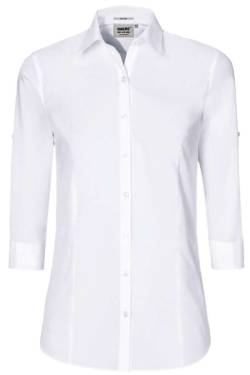 HAKRO Regular Fit Bluse weiss, Einfarbig von HAKRO