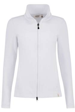 HAKRO Regular Fit Damen Fleecejacke weiss, Einfarbig von HAKRO