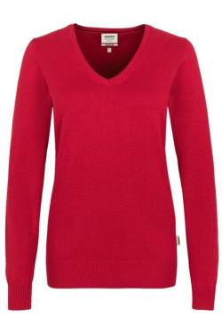 HAKRO Regular Fit Damen Pullover rot, Einfarbig von HAKRO