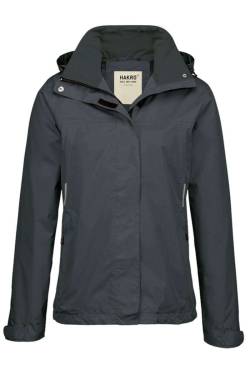 HAKRO Regular Fit Damen Regenjacke dunkelgrau, Einfarbig von HAKRO