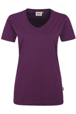 HAKRO Regular Fit Damen T-Shirt aubergine, Einfarbig von HAKRO