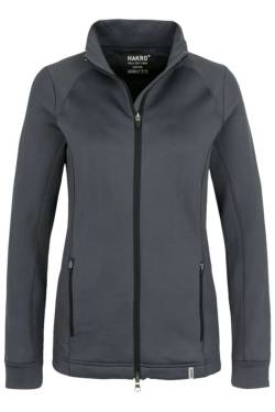 HAKRO Regular Fit Damen Tec-Jacket dunkelgrau, Einfarbig von HAKRO